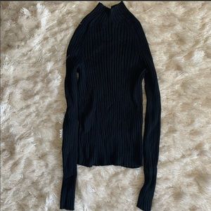 Zara fitted rib mock neck
